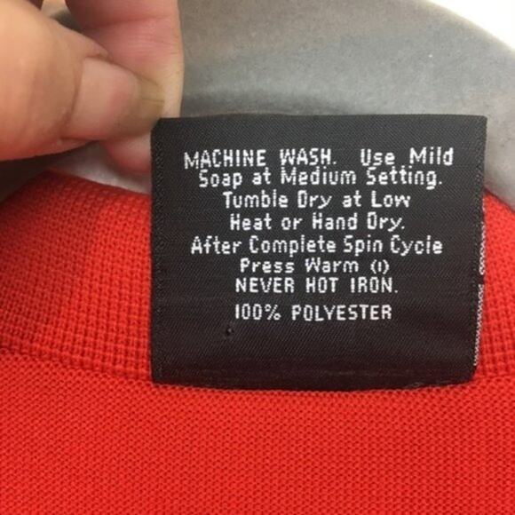 Hedy Knits Cardigan Librarian Jacket Womens Vintage 3/4 Sleeve Red Orange XL - Picture 4 of 14